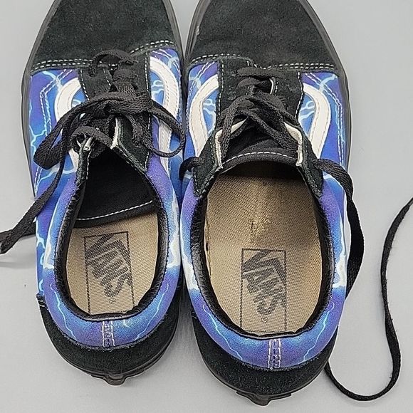Vans Old Skool Lightning Blue Sneakers - Picture 9 of 9